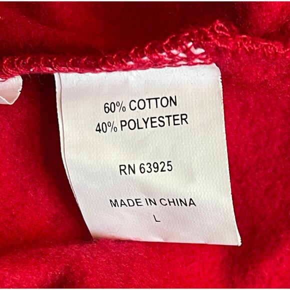 Ugly Christmas Fleece Santa Yourself with Ready Beer Sweatshirt Size L NWOT - Picture 6 of 6